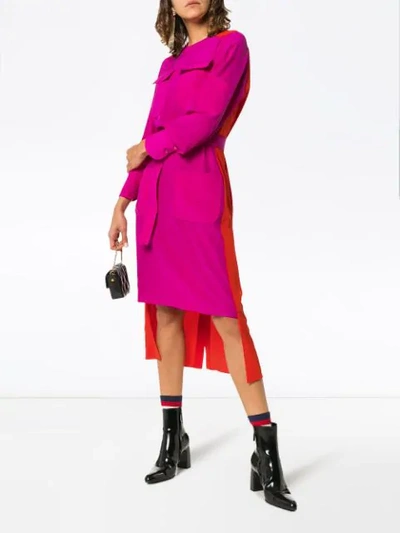 Shop Chloé Colour-block Dress - Red