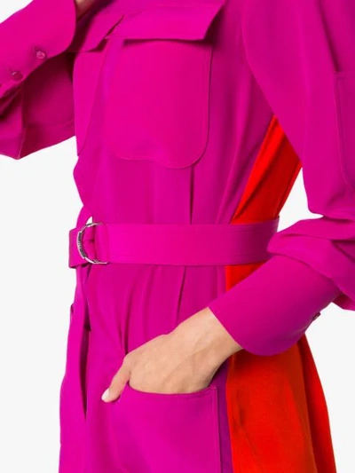Shop Chloé Colour-block Dress - Red