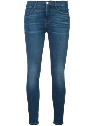 Shop Frame Le High Skinny Jeans - Blue