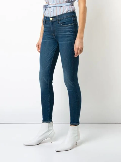 Shop Frame Le High Skinny Jeans - Blue
