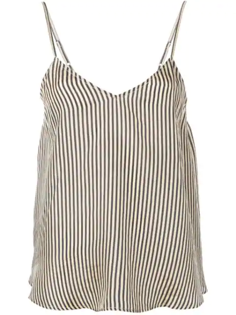 Mes Demoiselles Striped Camisole Top In Black | ModeSens