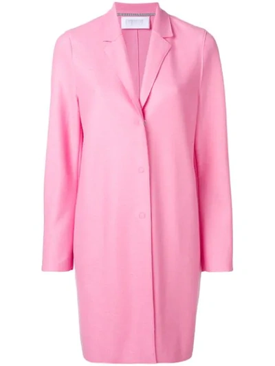 Shop Harris Wharf London Cocoon Coat In Pink