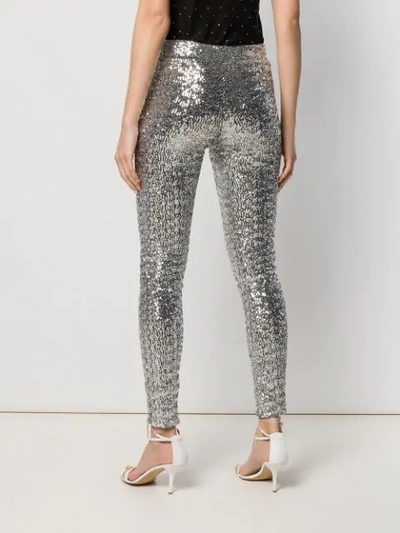 Shop Isabel Marant Odiz Sequinned Trousers In Metallic