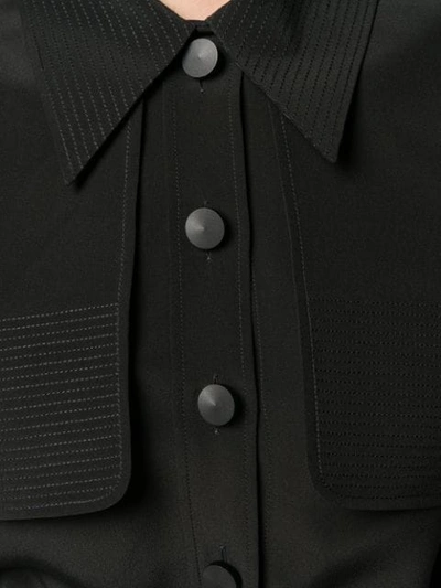 Shop Givenchy Stitch Detail Shirt In Black