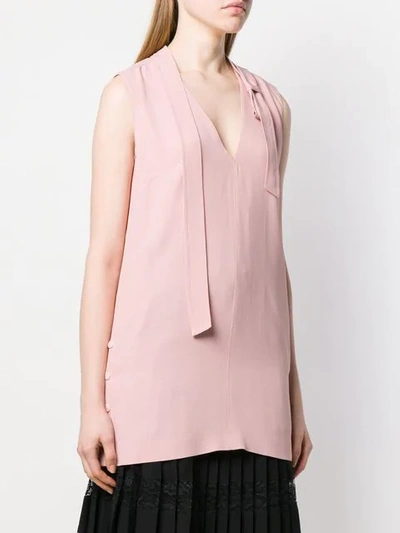 Shop Red Valentino Bow Detail Top In Pink
