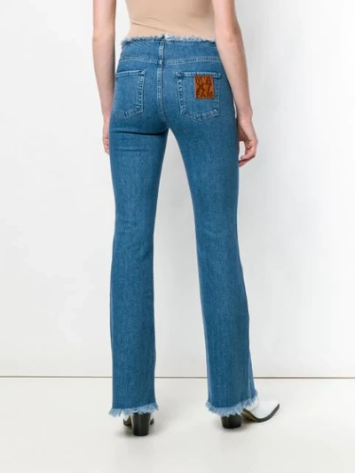 Shop Marques' Almeida Button-up Flared Jeans In 064ndigo