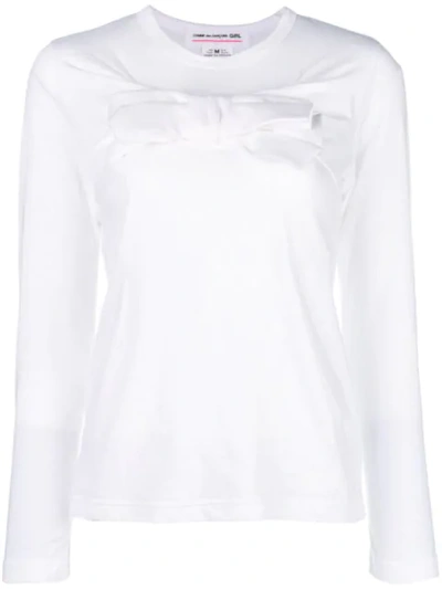 Shop Comme Des Garcons Girl Bow In White