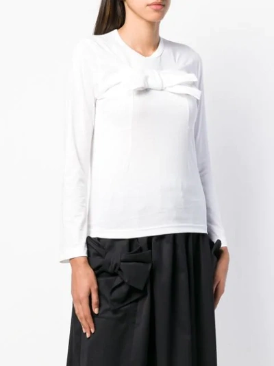 Shop Comme Des Garcons Girl Bow In White