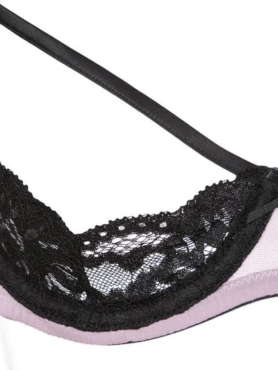 Fleur Du Mal Peek-a-boo Cutout Underwire Bra In Wisteria