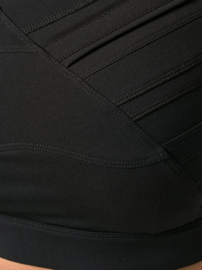 Shop No Ka'oi Textured Sports Bra In Black