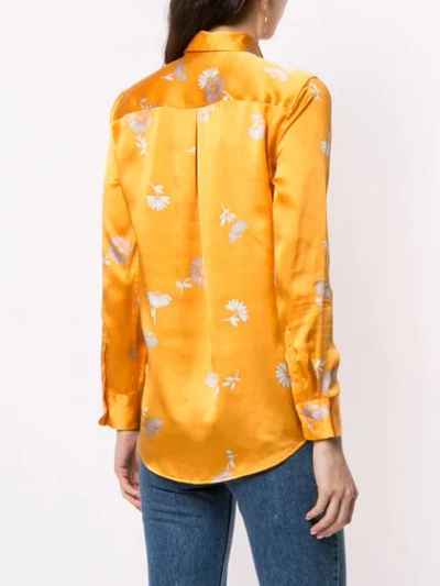 Shop Equipment Floral Print Shirt In Orange