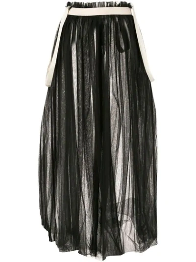 Shop Aleksandr Manamïs Full Tulle Skirt - Black