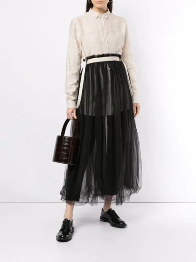 Shop Aleksandr Manamïs Full Tulle Skirt - Black