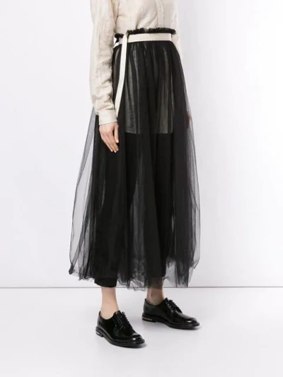 Shop Aleksandr Manamïs Full Tulle Skirt - Black