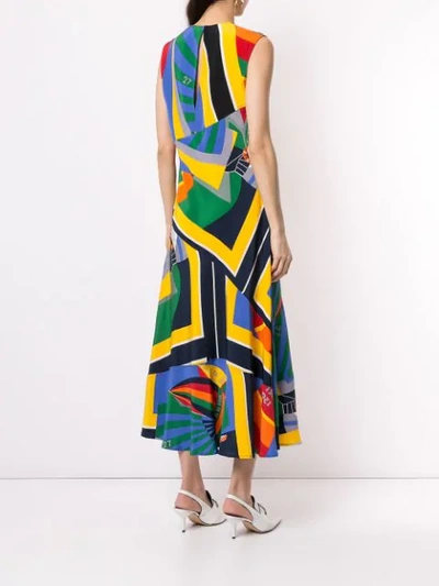 Shop Polo Ralph Lauren Printed Maxi Dress In Multicolour