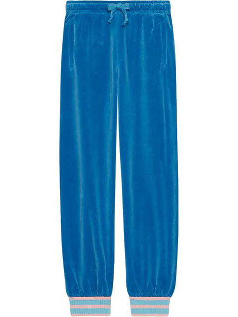 gucci track pants blue