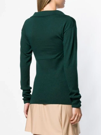 Shop Jacquemus 'praio' Pullover In Green