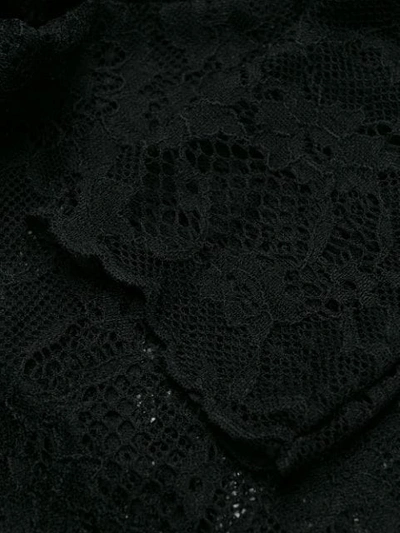 Shop Pinko Long-sleeved Lace Body In Z99 Black