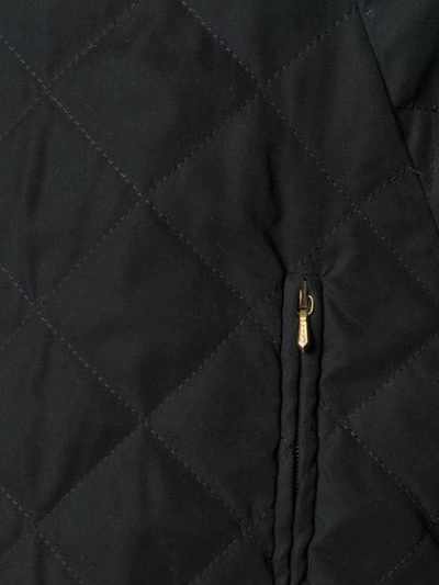 Pre-owned Hermes  Diamond Quilted Parka Coat In Black