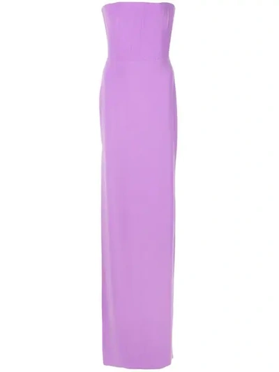 Shop Alex Perry Fitted Bustier Dress In Purple
