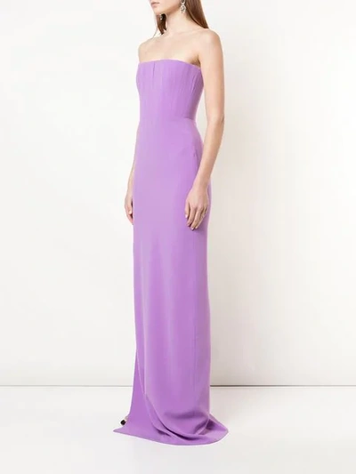 Shop Alex Perry Fitted Bustier Dress In Purple