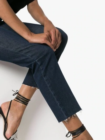 Shop Frame Le High Straight Leg Jeans In Blue