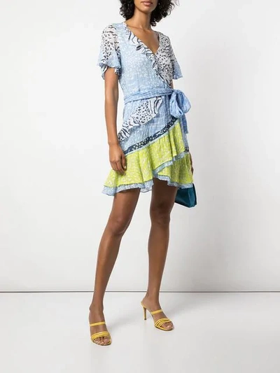 Shop Tanya Taylor Gewickeltes Kleid - Blau In Blue