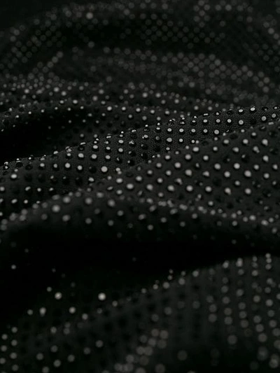 Shop Alexandre Vauthier Crystal Embellished Mini Dress - Black