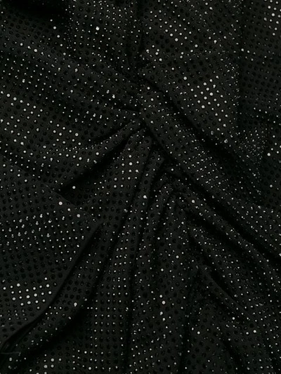 Shop Alexandre Vauthier Crystal Embellished Mini Dress - Black