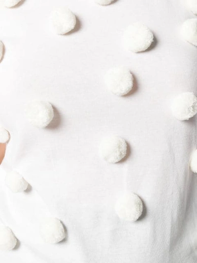 Shop Comme Des Garcons Girl Balls Embellished Blouse In White