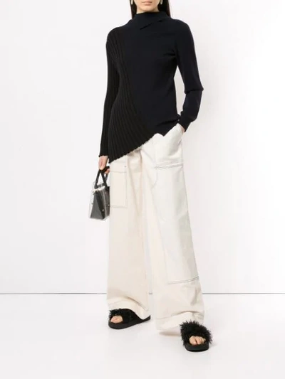 Shop Monse Wide-leg Trousers In White