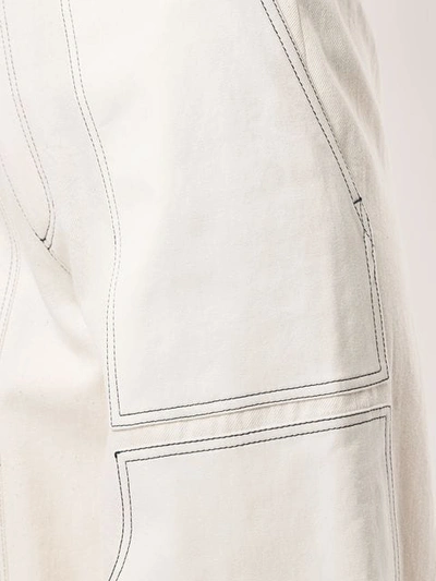 Shop Monse Wide-leg Trousers In White