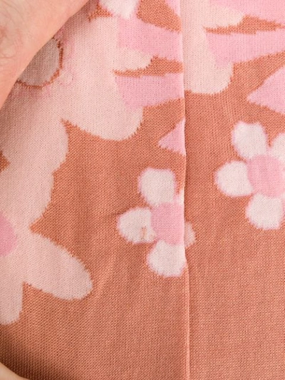 Shop Marni Flower Knit Socks In Pink