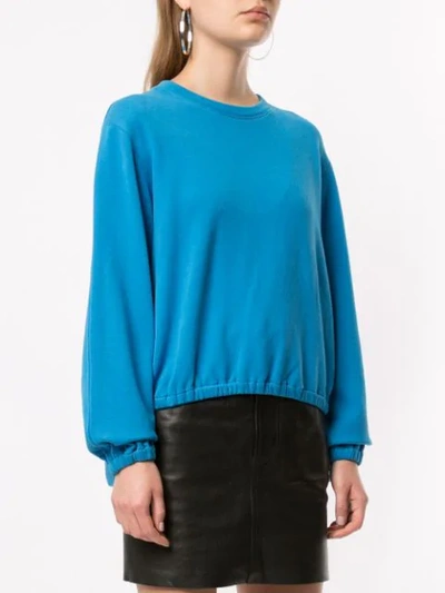 Shop Helmut Lang Vintage Terry Sweatshirt In Blue