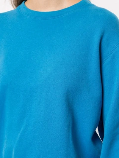 Shop Helmut Lang Vintage Terry Sweatshirt In Blue