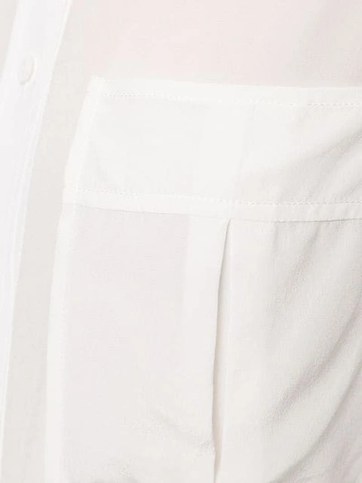 Shop Nina Ricci Patch Pocket Shirt In White