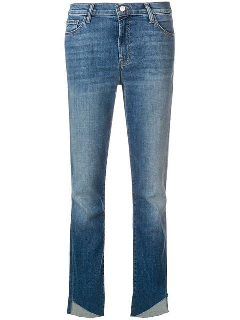 J Brand Raw Hem Jeans In Blue | ModeSens