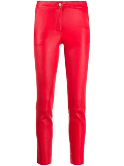 Shop Arma Slim-fit Trousers - Red