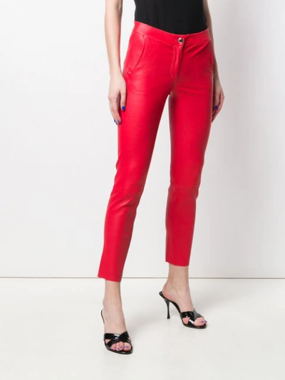 Shop Arma Slim-fit Trousers - Red