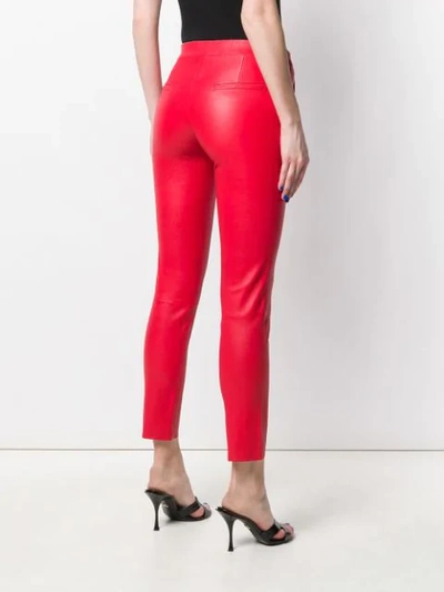 Shop Arma Slim-fit Trousers - Red