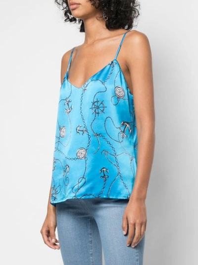 Shop L Agence Nautical Print Top In Black