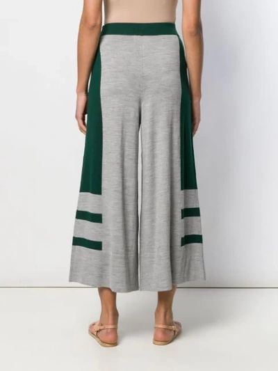 Shop Temperley London Aggie Knitted Culottes In Grey