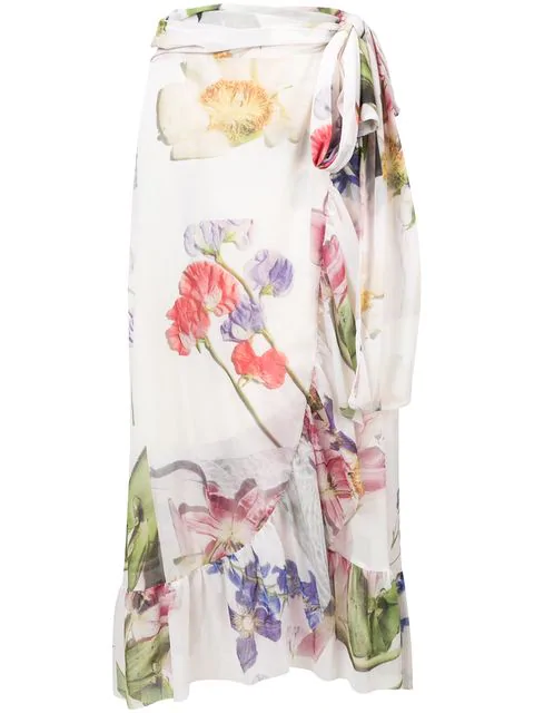 tilden mesh wrap skirt