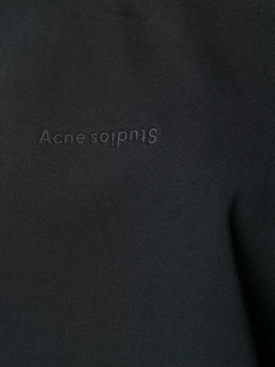 Shop Acne Studios Odice Cropped Sweatshirt In Black