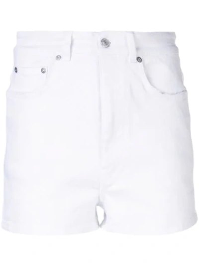 Shop Givenchy Short Denim Shorts In White