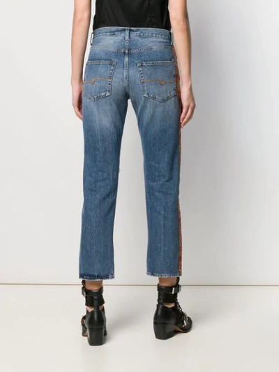 Giacobino Bead Detail Jeans In Blue