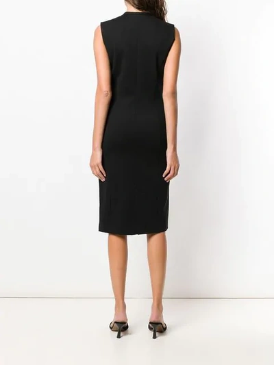 Shop Les Copains Sleeveless Dress In 6131 Black