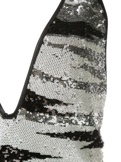Shop Missoni Sequinned Swimsuit In White