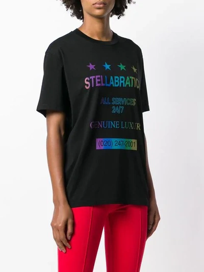 Shop Stella Mccartney Stellabration T In Black