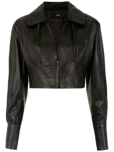 Shop Andrea Bogosian Leather Jacket In Black